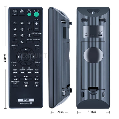 RMT-D197A Remote Control For Sony DVD Player DVP-SR200P DVP-SR400HP DVP-PR50P