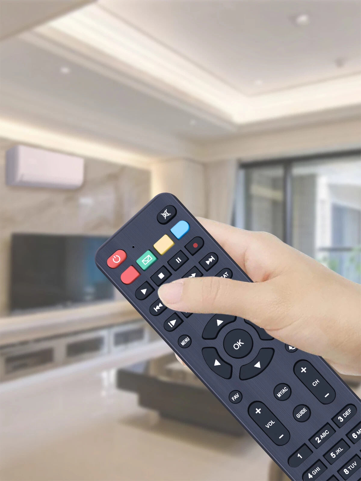 Replacement Remote Control For DIALOG HD SLIM TV DTV Peo tv KT1045