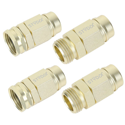 STYDDI Metal Heavy-Duty 5/8-inch Garden Hose Connector Repair Fittings, Gold