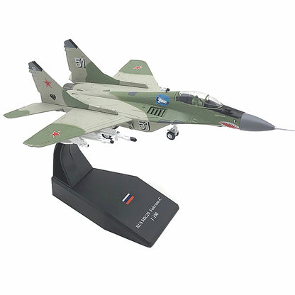 1:100 Russian MIG-29 Aircraft Diecast Model Military Airplane Plane Ornaments