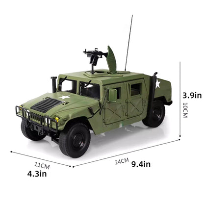 24cm Diecast Alloy 1/18 For Hummer Hmmwv Battlefield Vehicle Model Craft