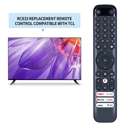 RC833 GUB2 Remote Control For TCL TV 65C845 55 75 65C745 without Voice