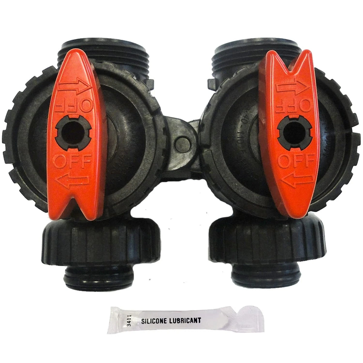 Clack Water Softener/Filter Bypass Valve - V3006 - bundle with Black/Red