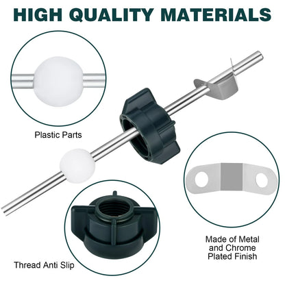 Bathroom Sink Stopper Replacement Kit - Lavatory Pop Up Center Piece Whtie