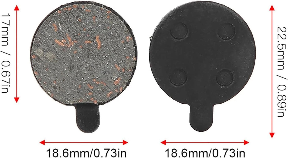 4 Pairs Electric Bike Brake Pads, Scooter Parts, Semi Metal Brake, #497, #497