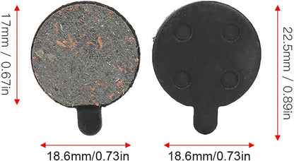 4 Pairs Electric Bike Brake Pads, Scooter Parts, Semi Metal Brake, #497, #497