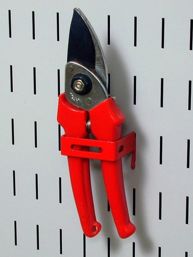 Wall Control 2in x C-Bracket Slotted Metal Pegboard Hook 2" x 2", Red