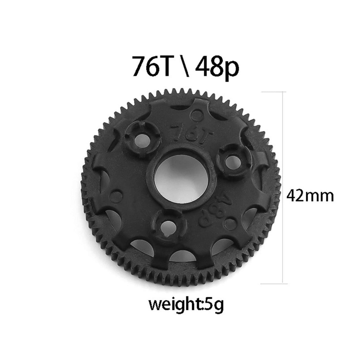5 Pcs Gears For TRAXXAS Bandit Rustler Stampede Slash 2wd 1/10 RC Car