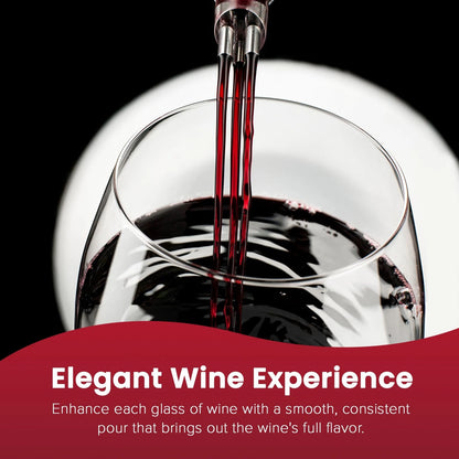 Classic Wine Aerator, Multi-Stream Aeration 3 regular, Smoke Grey