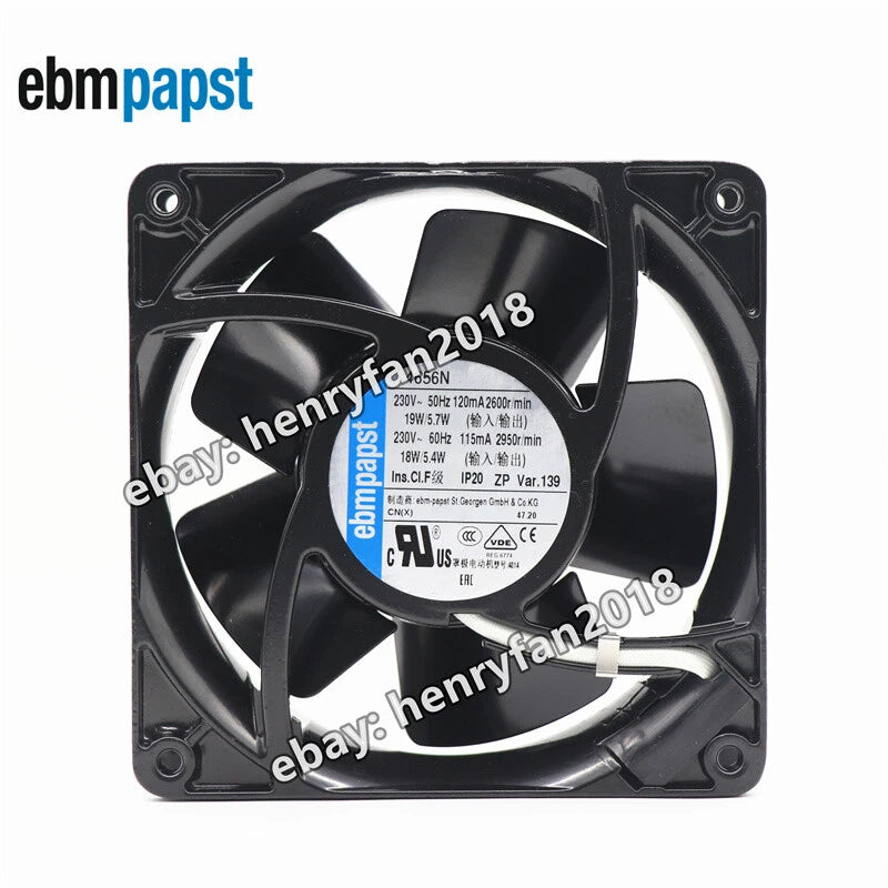 Ebmpapst 4656N Axial Cooling Fan 230VAC  120*120*38mm 19/18W 120/115mA Case Fan