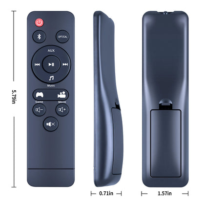 Soundbar Remote Control For ONN Sound Bar 100008045 100024201 100002635