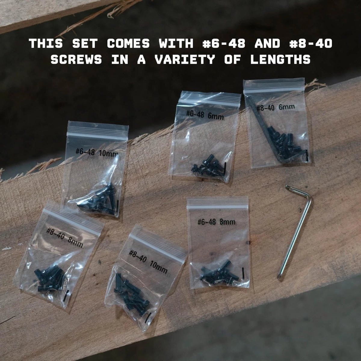 Monstrum Gunsmithing Screw Set | 6 Sets of Screws, 5 in Each | #6-48 and...
