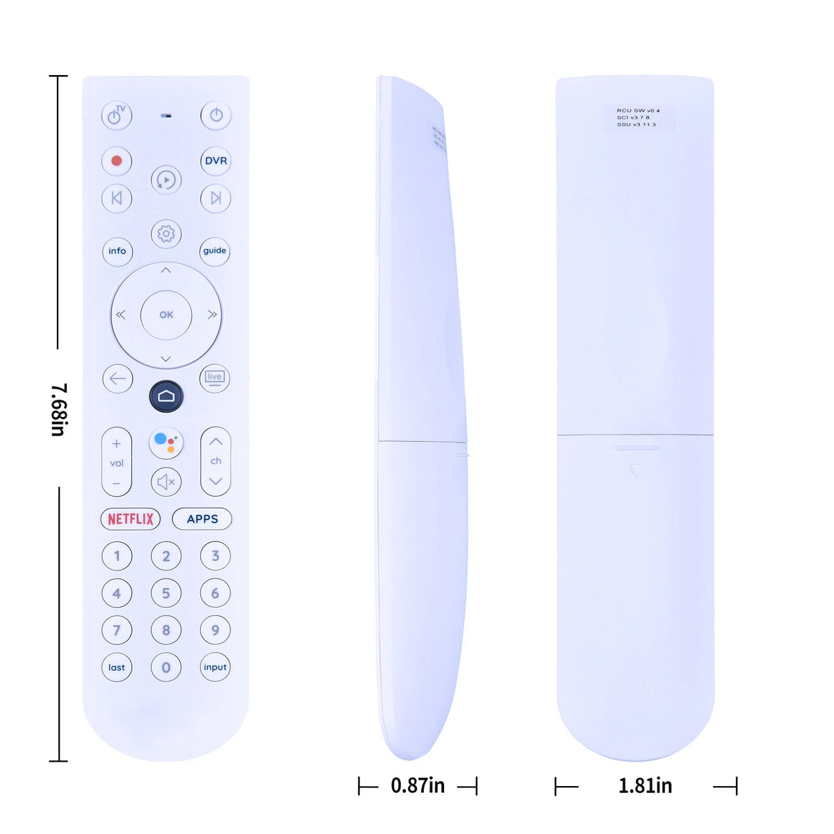 Voice Remote Control For Cogeco Epico 4K Cloud PVR HD Digital Intenet TV Box