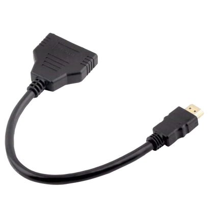 11.8 In HDMI Cable Adapter Male To Dual Female 2.0 Converter 1 in 2 out Splitter