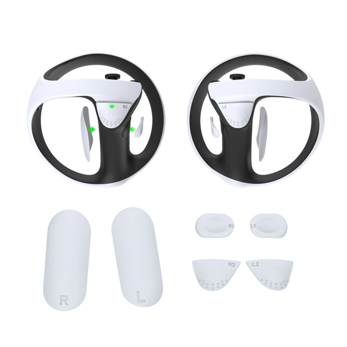 Anti-Slip Silicone Pad Kit for PS VR2 Gamepad Grip Button Protection Pads