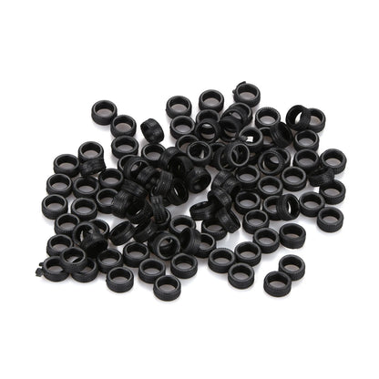 100Pcs 1:64 Rubber Tire Diorama Diorama Display Model Scene Accessories Toy