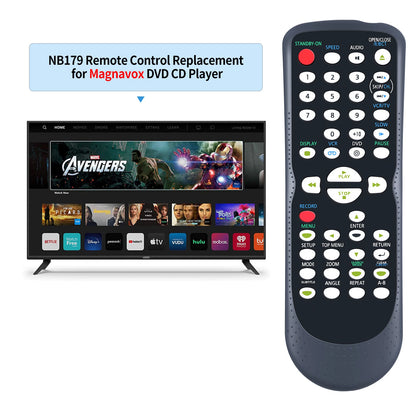 NB179 NB179UD Remote Control For Magnavox DVD CD Player MWD2206A MWD2205