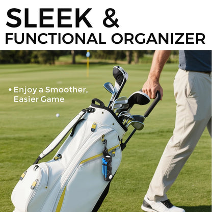 21 Pcs Golf Essentials Kit, Club Cleaning Kit - Brush & Black