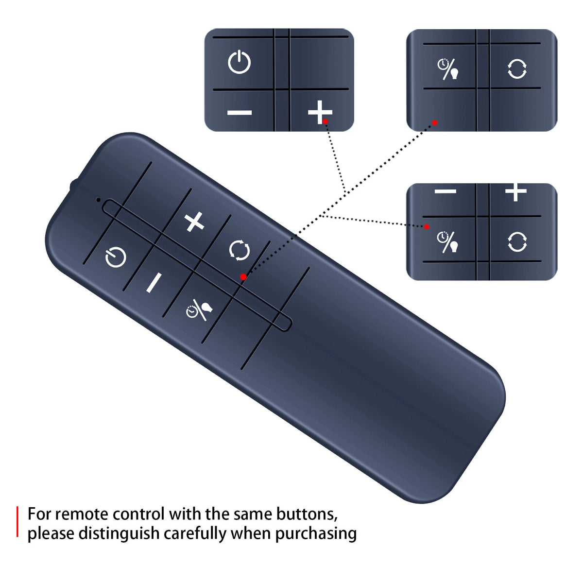 Replacement Remote Control For FARADAY Oscillating Standing Fan 12"