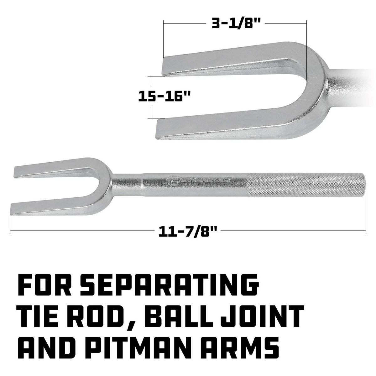 Powerbuilt 15/16-Inch Ball Joint Separator Tool – Pickle 15/16 in., Silver
