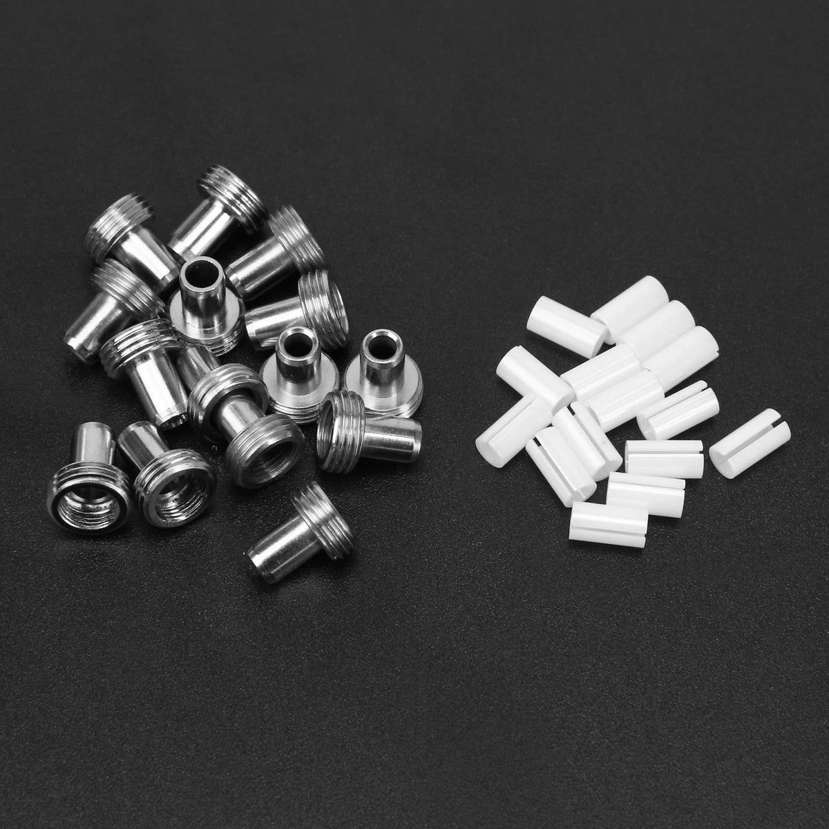 30 PCS VFL Fiber Optic Visual Fault Locator Replacement Parts Kit, Silver