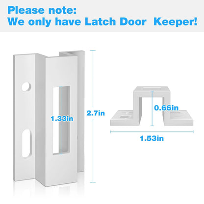Patio Sliding Door Keeper／Hook Style Latch／E 2124 Latch Lock 1 Pack