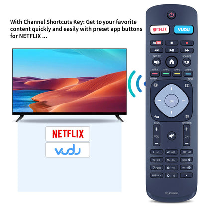 Remote Control For Philips 4000 7000 Series TV 55PFL4901/F7 55PFL7900/F7