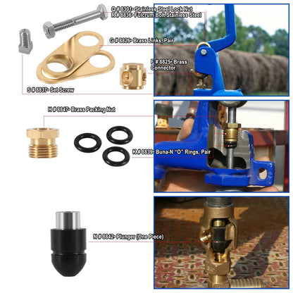 850 Sb Parts Kit Yard Water Hydrant Repair Rebuild & 8842 Plunger Black