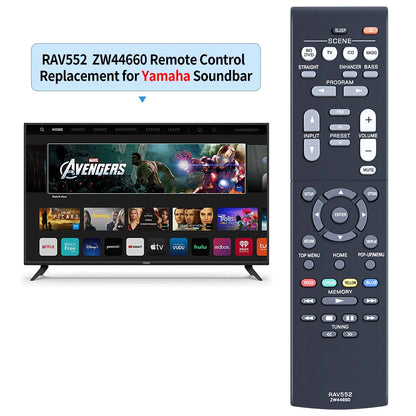 RAV552 Remote Control For Yamaha AV Receiver RX-V385 HTR-3072 RX-V381 HTR-3069