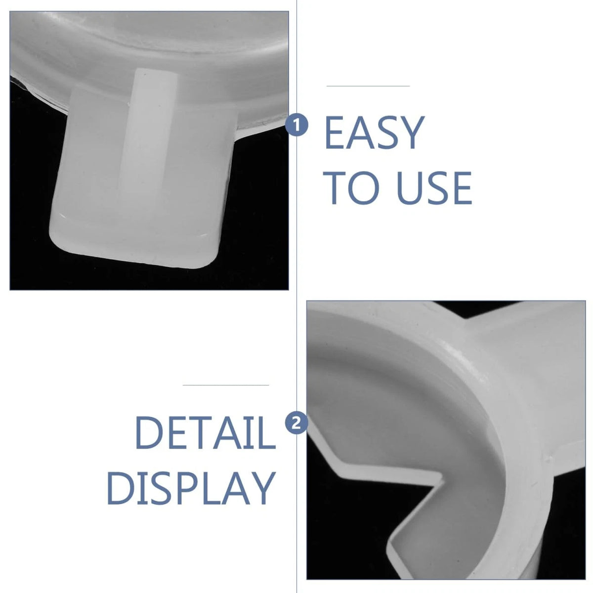 ULTECHNOVO Ice Cream Machine Star Nozzle Replacement 4.80X4.20X0.90CM, White