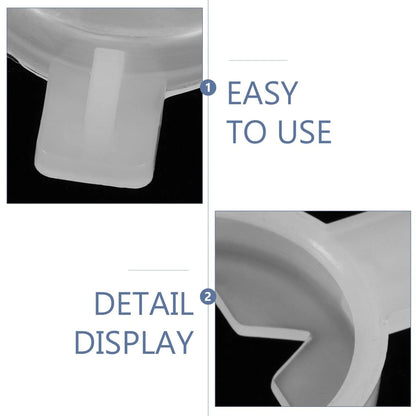ULTECHNOVO Ice Cream Machine Star Nozzle Replacement 4.80X4.20X0.90CM, White