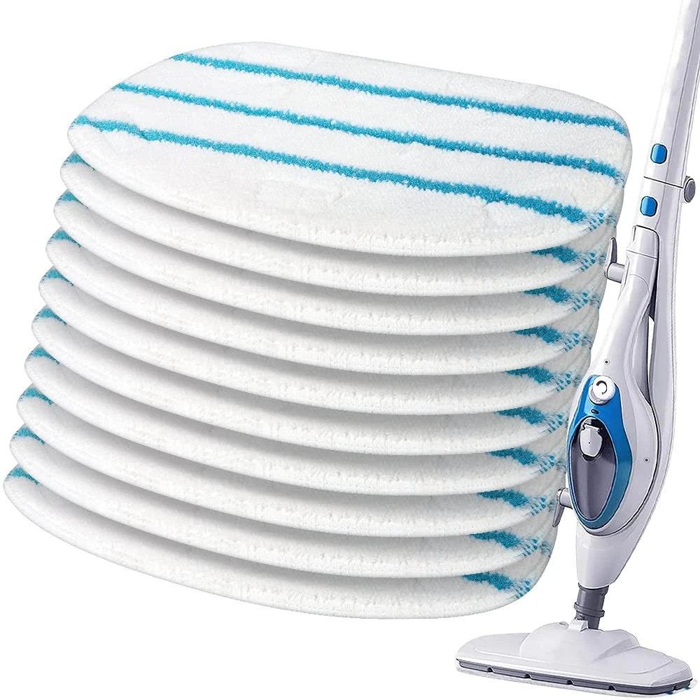 10 Pack Replacement Steam Mop Pads Compatible with PurSteam ThermaPro...