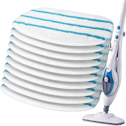 10 Pack Replacement Steam Mop Pads Compatible with PurSteam ThermaPro...