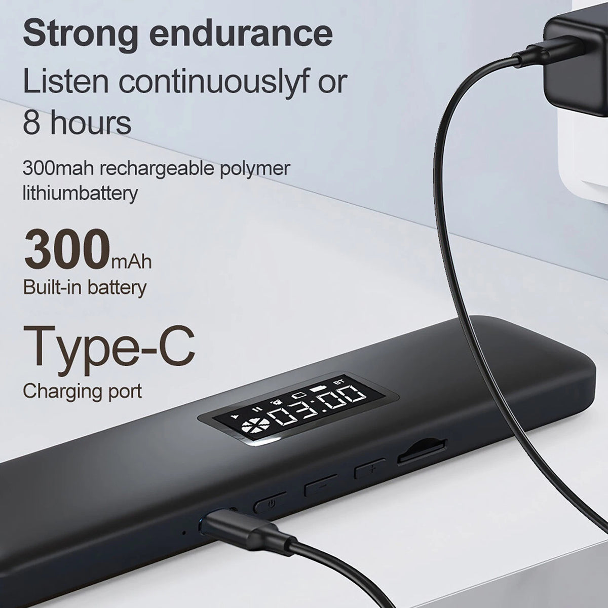 Bluetooth Speaker For Sleepless 5.3Rechargeable Bone Conduction Smart Connection