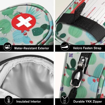 SITHON EpiPen Medical Carrying Case Insulated, Travel Small, Z-Cactus