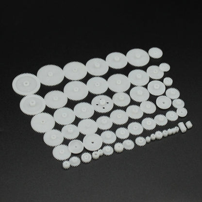58Pack Different Size Plastic Gear Modulus 0.5 Assortment RC Car Robot Toy Motor