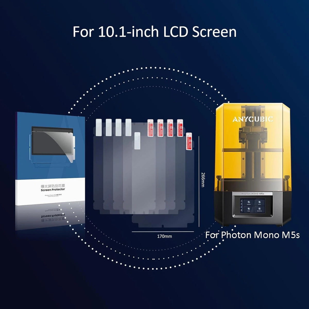 Photon MONO M5s 3D Printer Screen Protector, Protective Film 5Pcs...