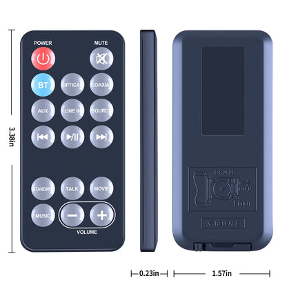 Remote Control For Ilive HD Bluetooth Soundbar Speaker System ITB259 REM-ITB259