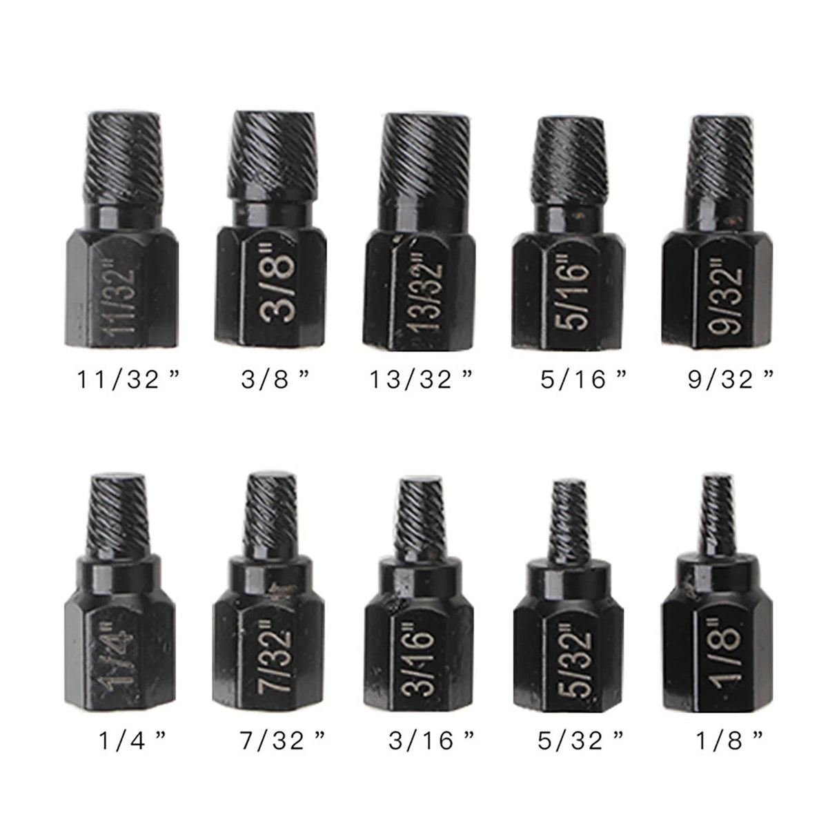 20Pcs/lot Damaged Screw Extractor Alloy Steel Damaged Screw Remover Tool Set