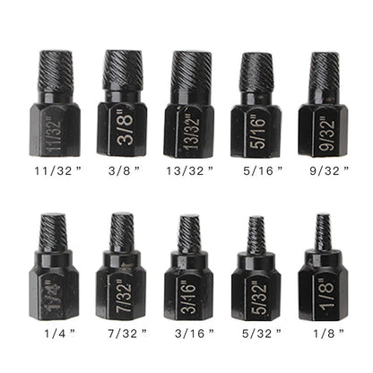 20Pcs/lot Damaged Screw Extractor Alloy Steel Damaged Screw Remover Tool Set
