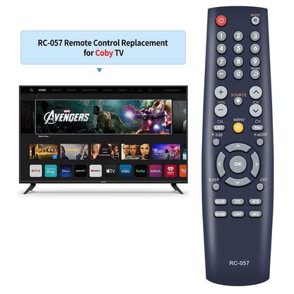 RC-057 Remote Control For Coby TV TFTV1925 TFTV2225 LEDTV1935 TFTV2425