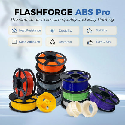 FLASHFORGE ABS Pro Filament 1.75mm Black, 3D Printer 1kg Black