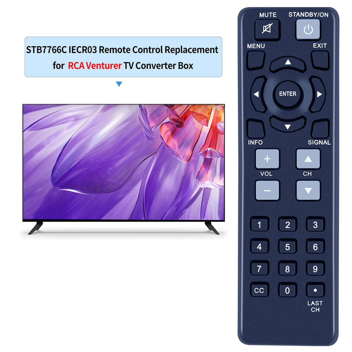 Remote Control For Venturer LCD Digital TV PLV7615H PLV16070 PLV16100