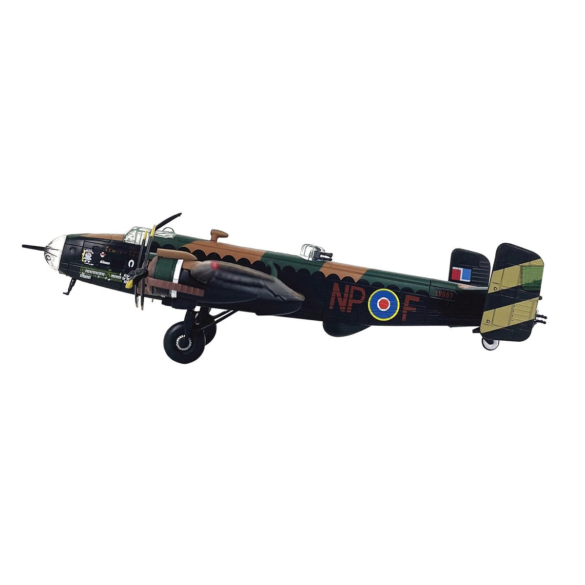 16cm 1/144 WWII For Handley Page Halifax B.Mk III Bomber Model Static Display