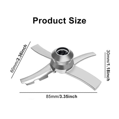 Replacement Paddle Blade for Ninja-s Creami NC500 3.35x2.36x1.18inch, Silver