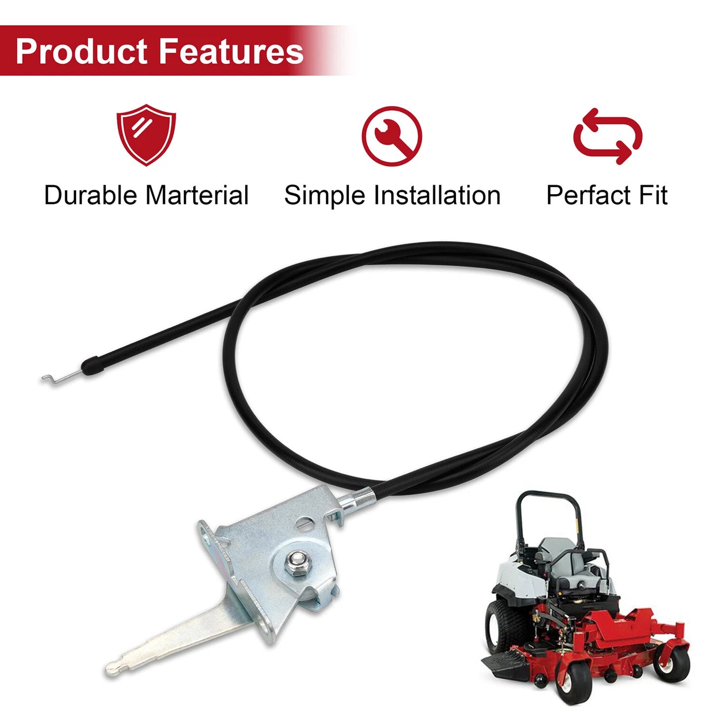 Throttle Cable 103-4091 For Toro Z Master & Exmark Lazer Z