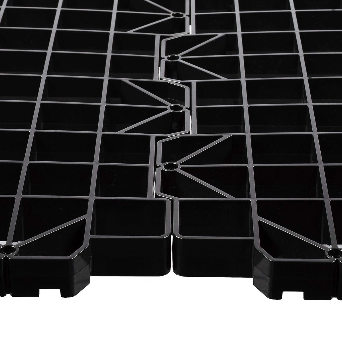 Attic Dek Flooring Storage System, Walking Deck Pallet 4pk - Universal, Black