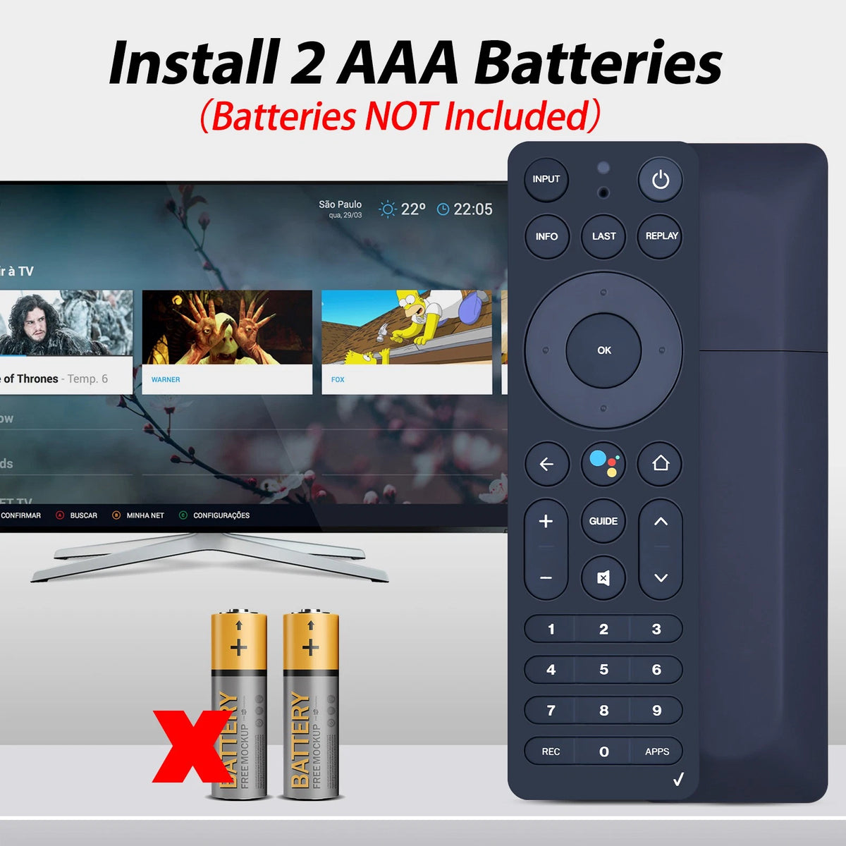 RC552 Voice Remote Control For Verizon FiOS TV One Set Top Box