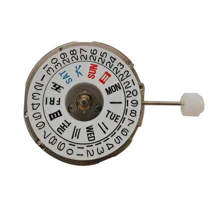 Automatic Mechanical Movement Day Date Crown at 3 For NH36 27.4mm Diameter