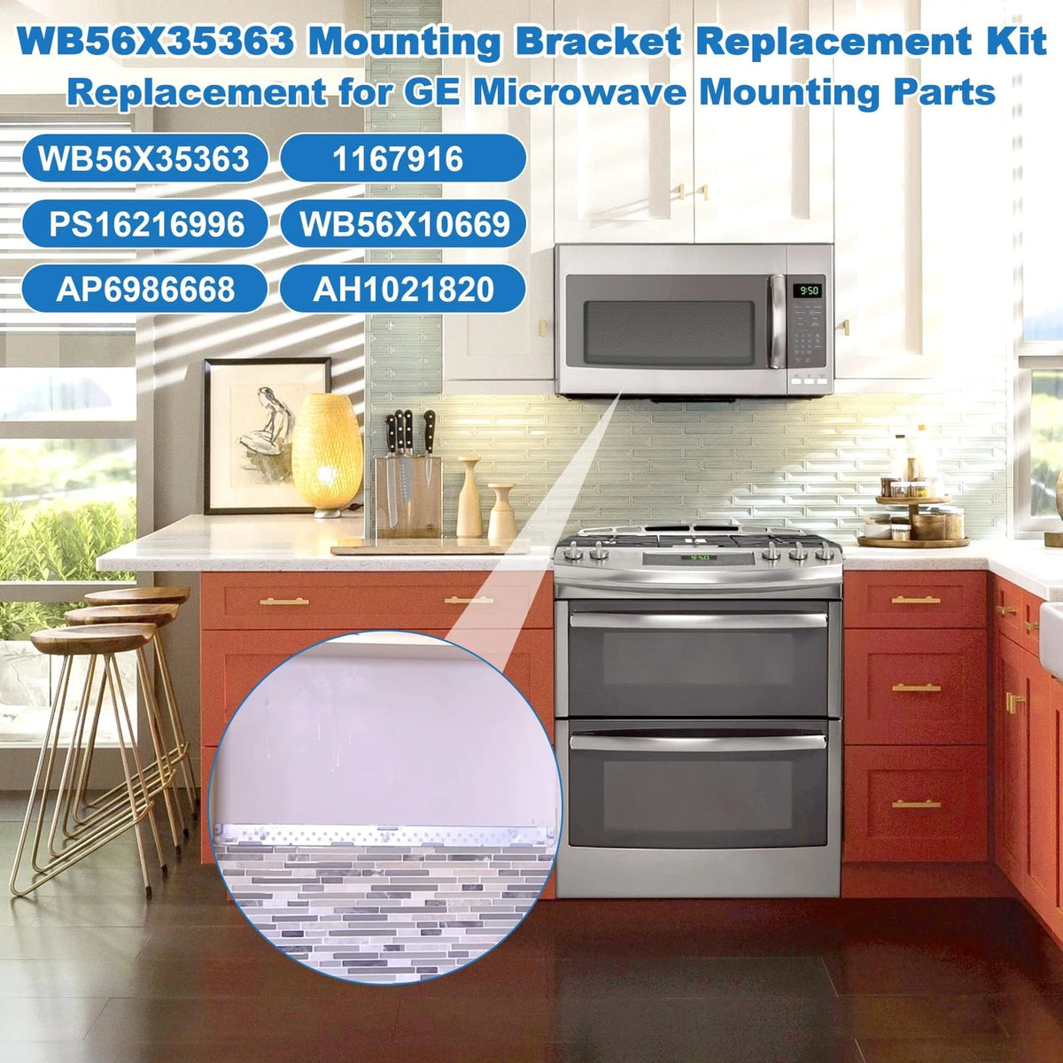 BigHead WB56X35363 Microwave Mounting Plate/Bracket Assembly Silver